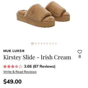 Muk Luks Platform slippers - women’s size Medium 7/8